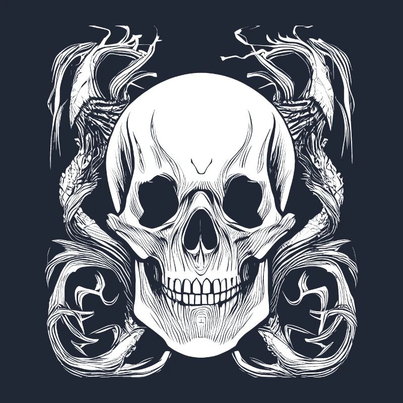 Halloween- oder Horror- Totenschädel