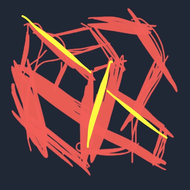 Cube galvanisé abstrait