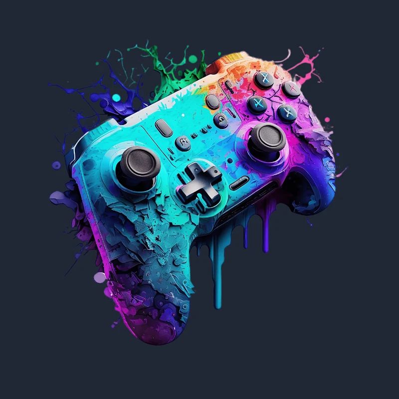 Neon Gaming Controller / Kontroller