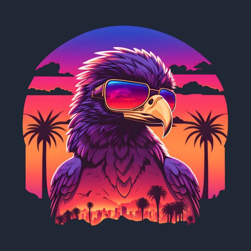 Synthwave eagle
