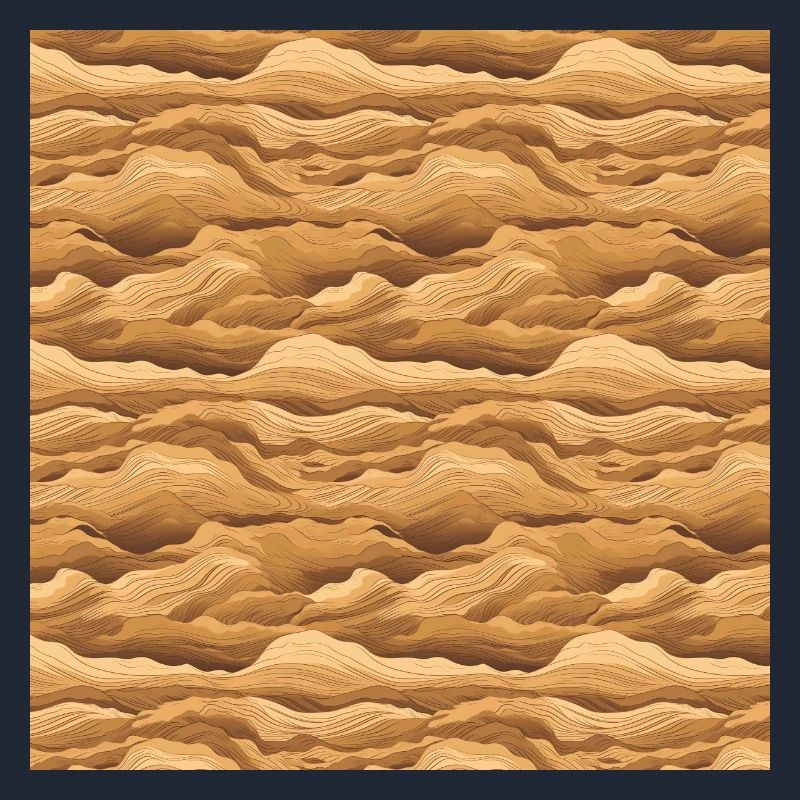 Desert Seamless Pattern Sand Sahara Dunes Arabic
