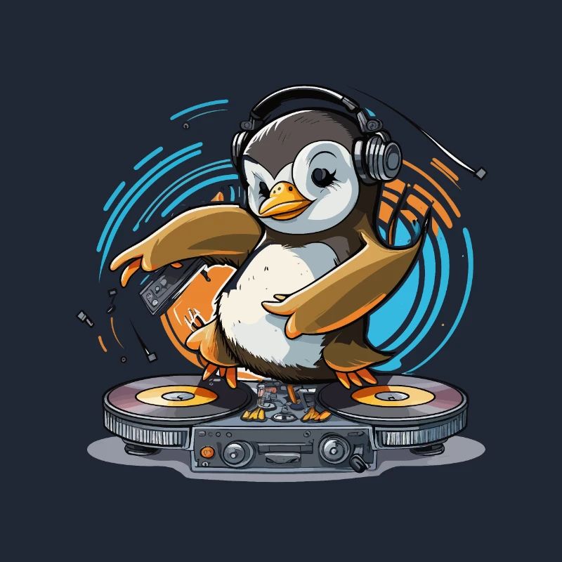 Funky Penguin DJ