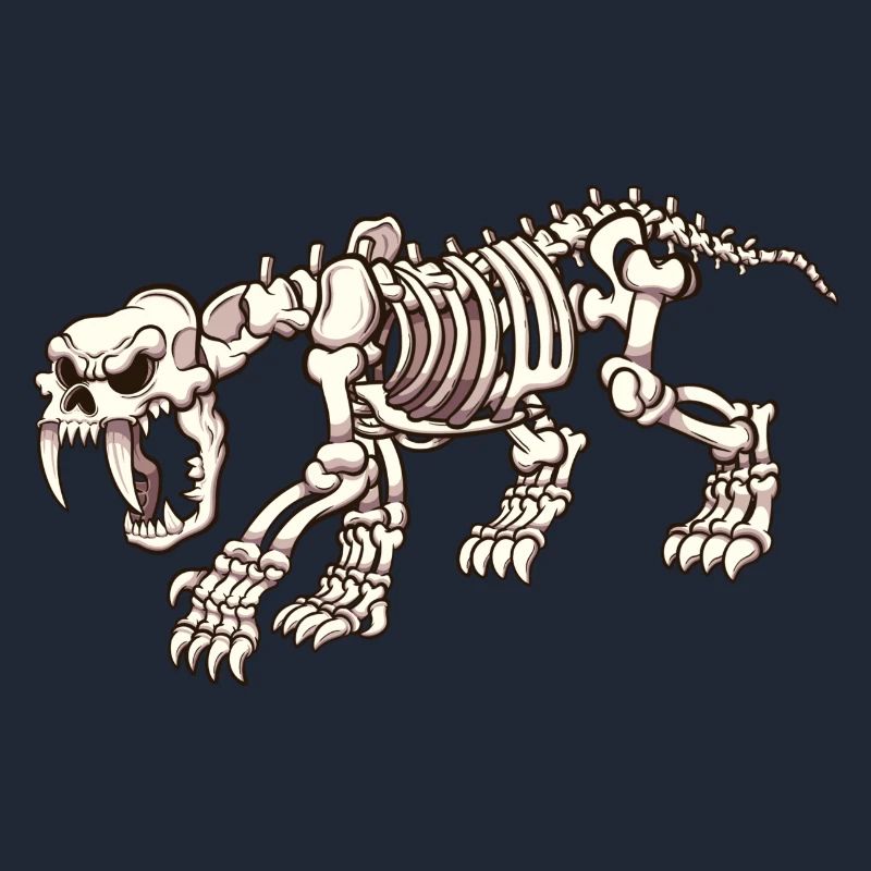 Sabertooth Tiger Skeleton