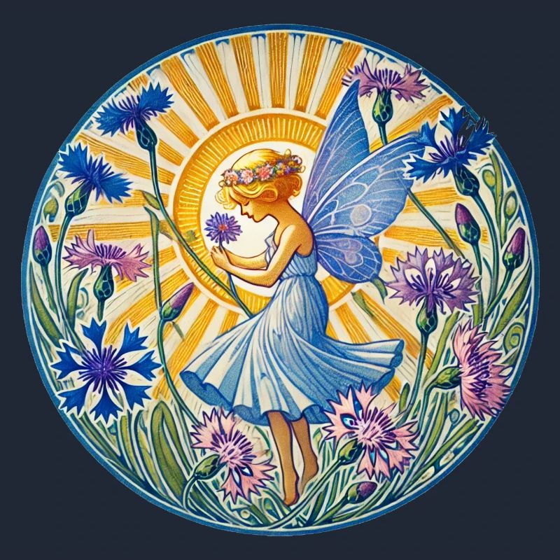 Fée bleuet bleu