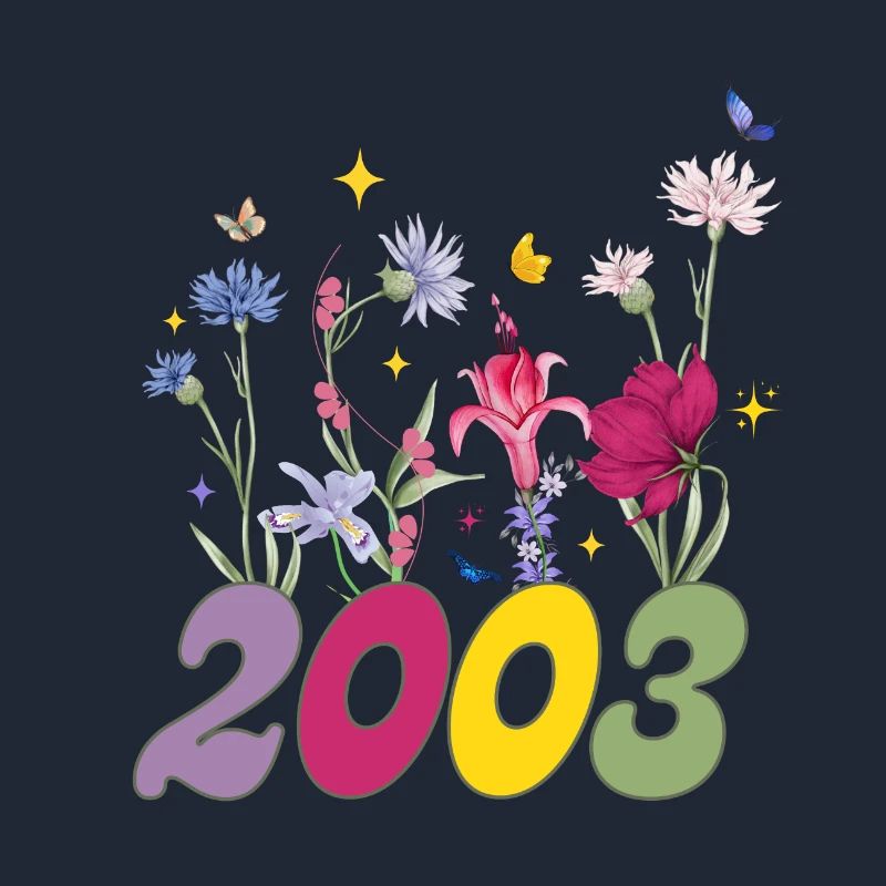 Année de naissance 2003 fleurs sauvages