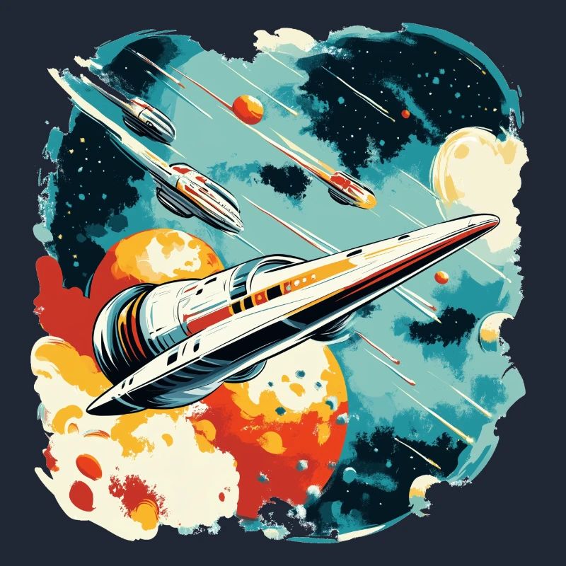 Future flight: Galactic space fleet in action
