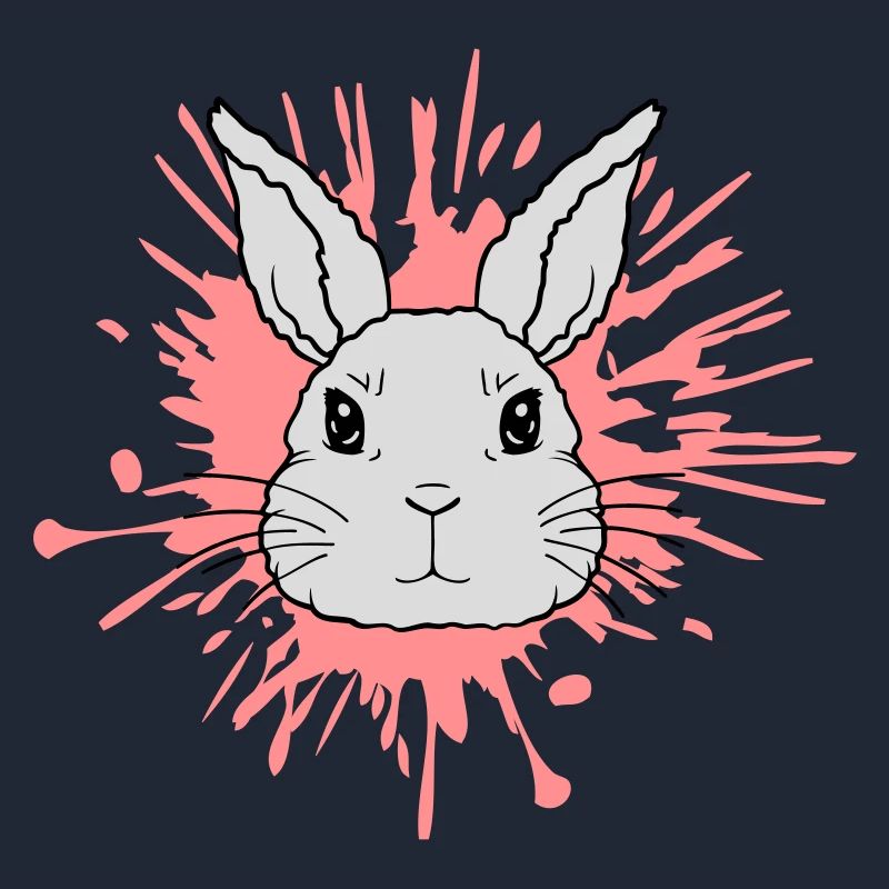 Éclaboussures de couleur gouttes lapin éclaboussures