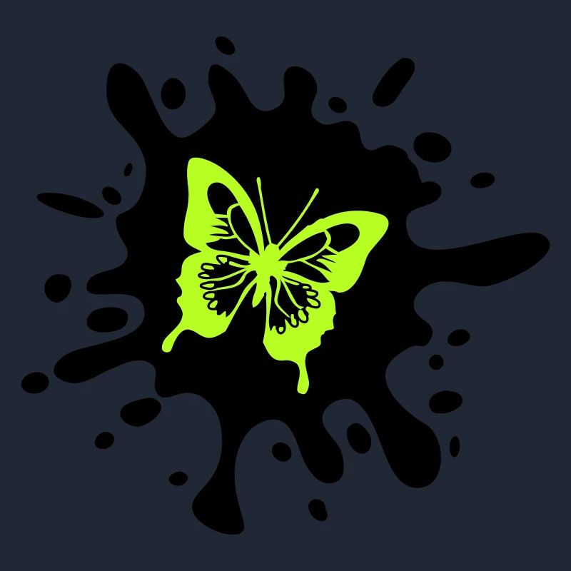 Papillon éclaboussures de couleur