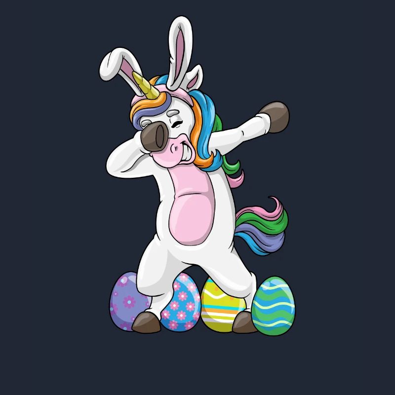 Dabbing Licorne Lapin de Pâques Dab Dance Easter Egg