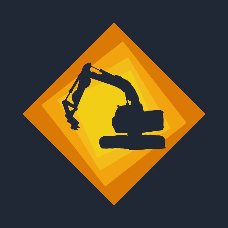 Bagger Baggerfahrerin Baustelle