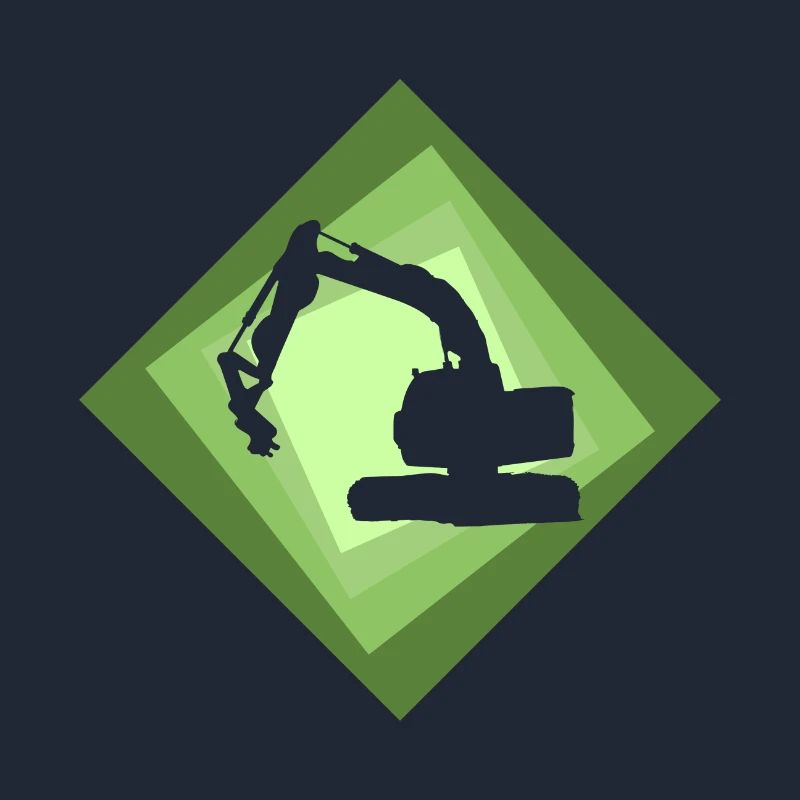 Bagger Baggerfahrerin Bagger