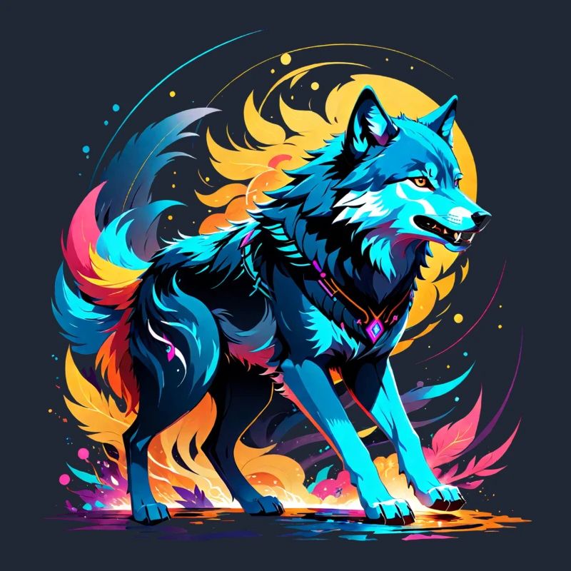 Wolf in Farbe