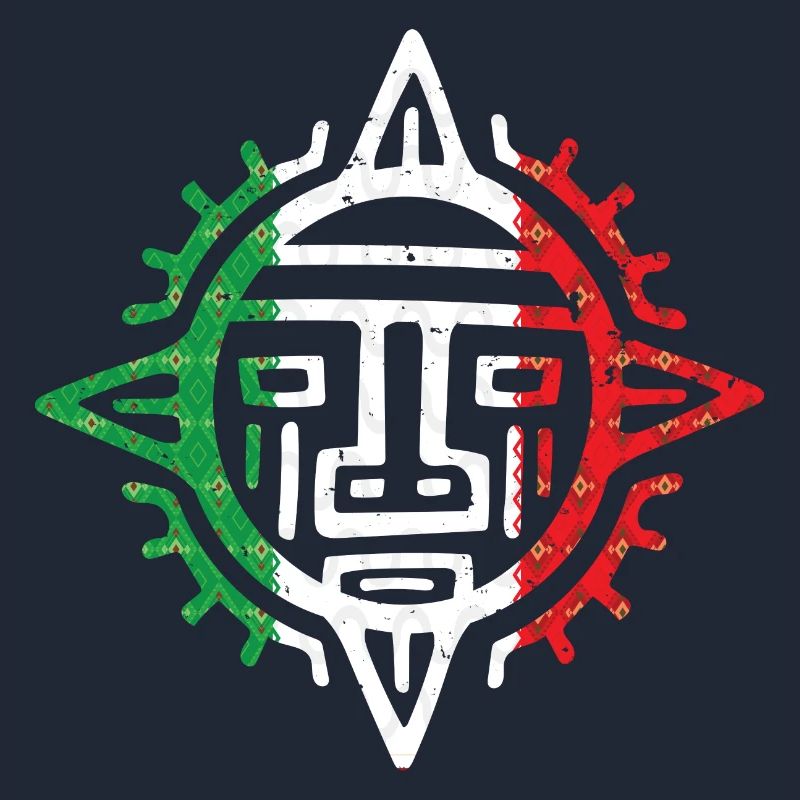 Ancient Mexican sun Maya Azteca Aztec King Mask