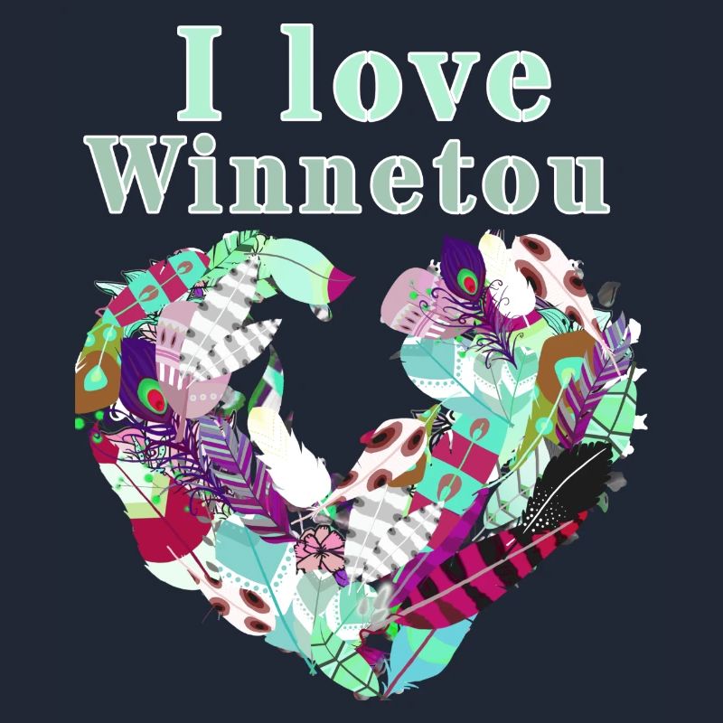 Enregistrer Winnetou,Winnetou,Federn,Illustration