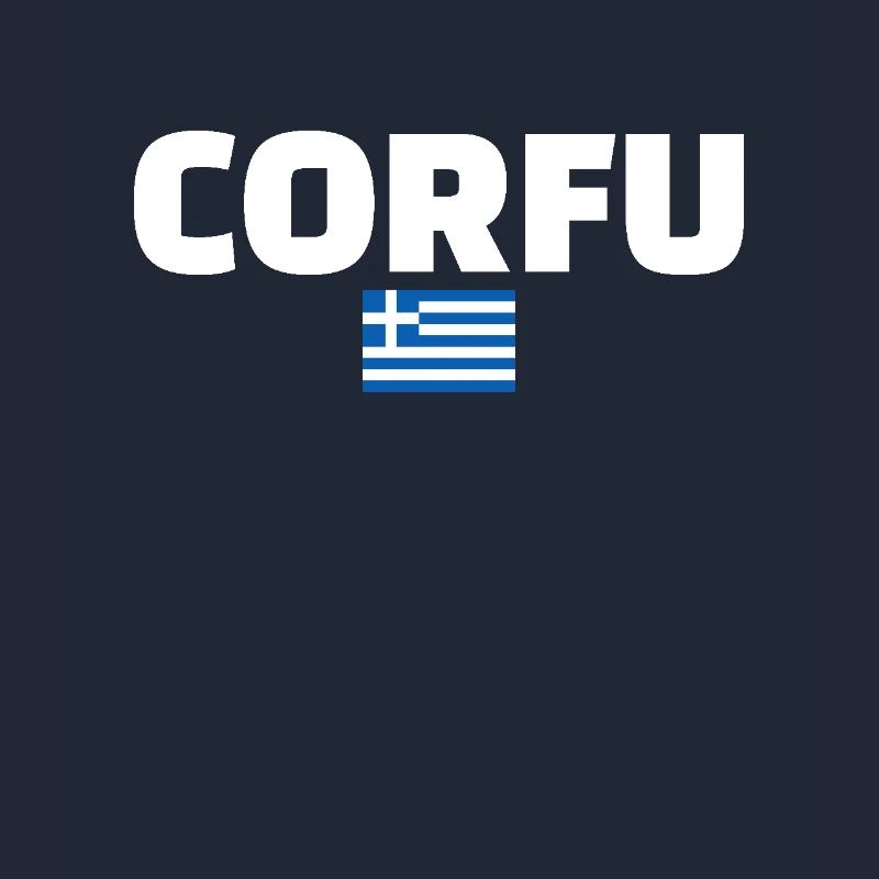 Corfou Grèce Drapeau grec Grec