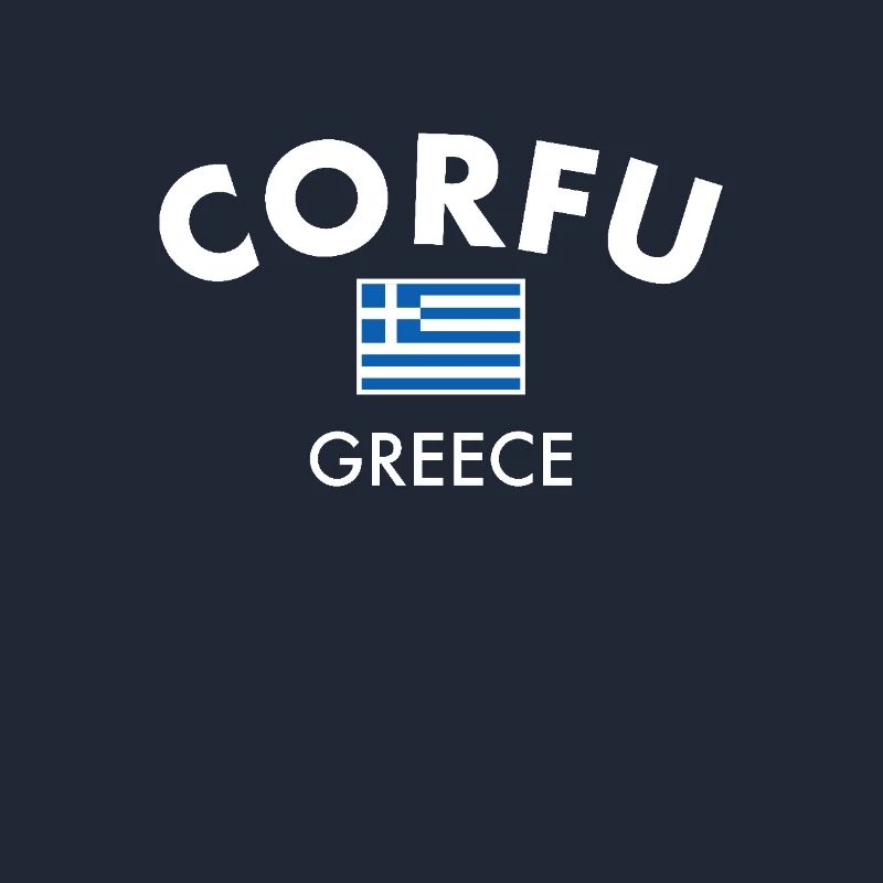 Corfou Grèce Drapeau grec Grec