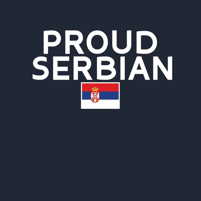 Fier Serbe Serbe Serbe Drapeau Serbe