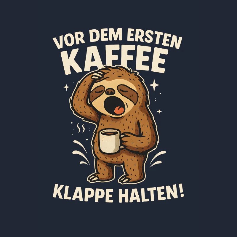Sloth Coffee Shut Up Keep Work Office