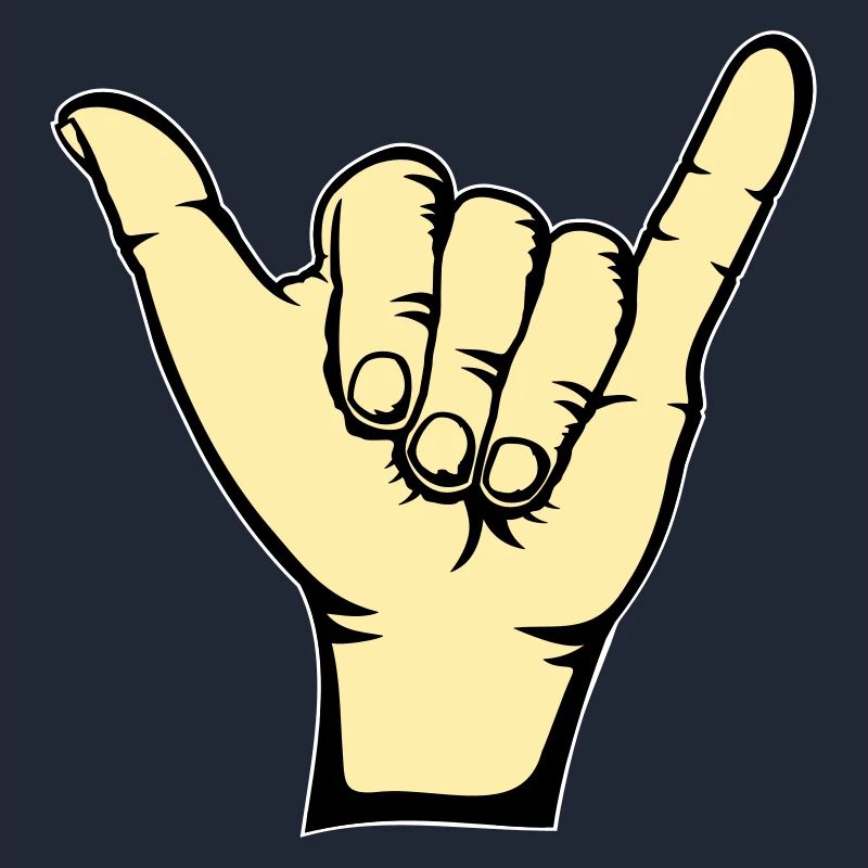 Surfer Icon Hand