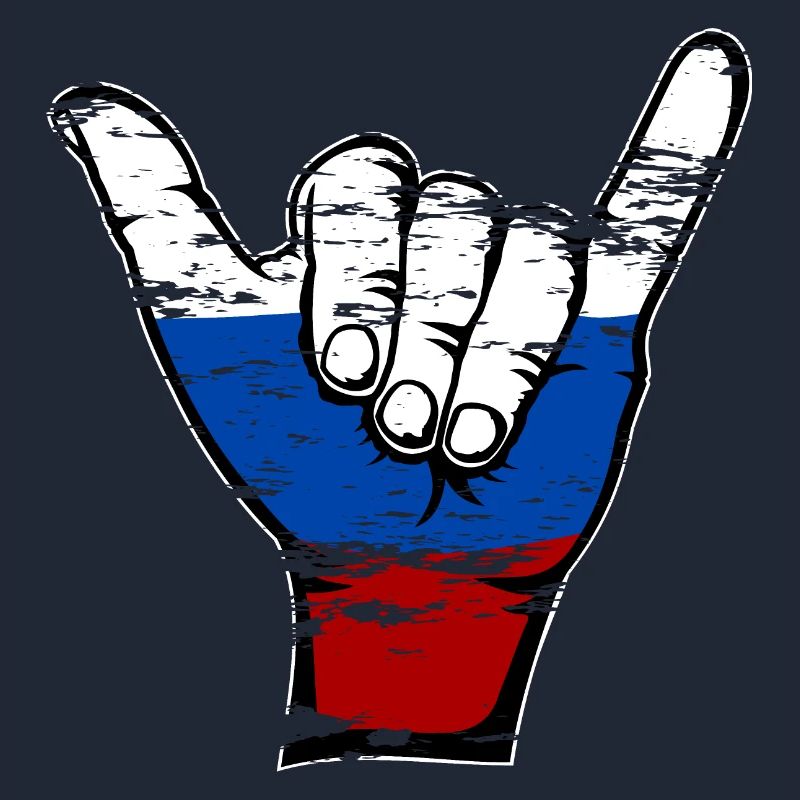 Symbole de surf du drapeau de la Russie utilisé