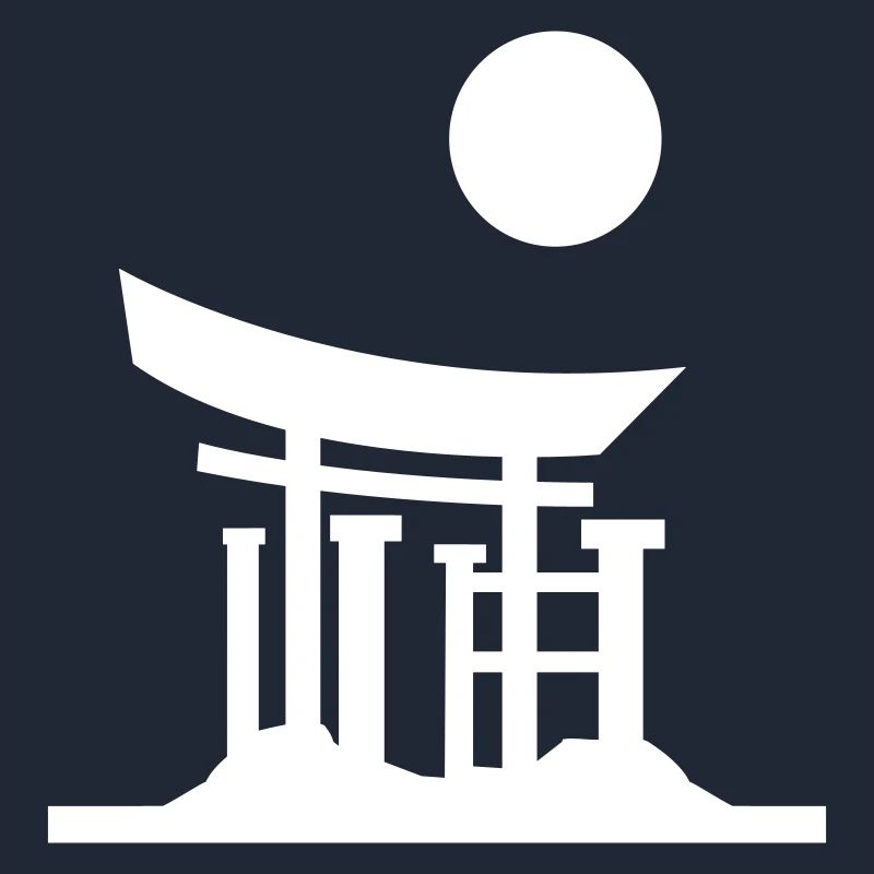 Japan Gate Silhouette