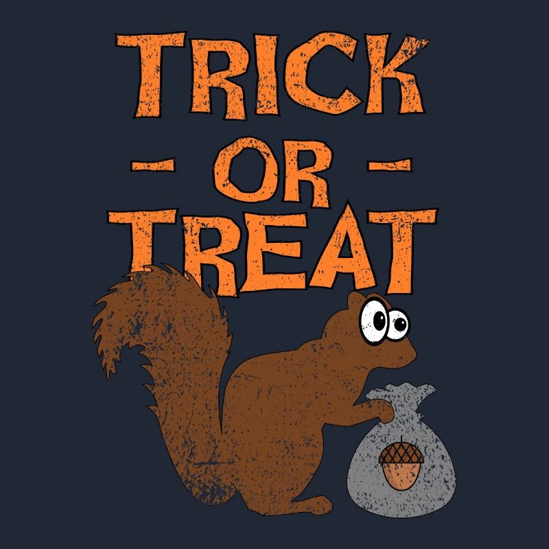 Halloween Eichhörnchen, Süßes oder Saures