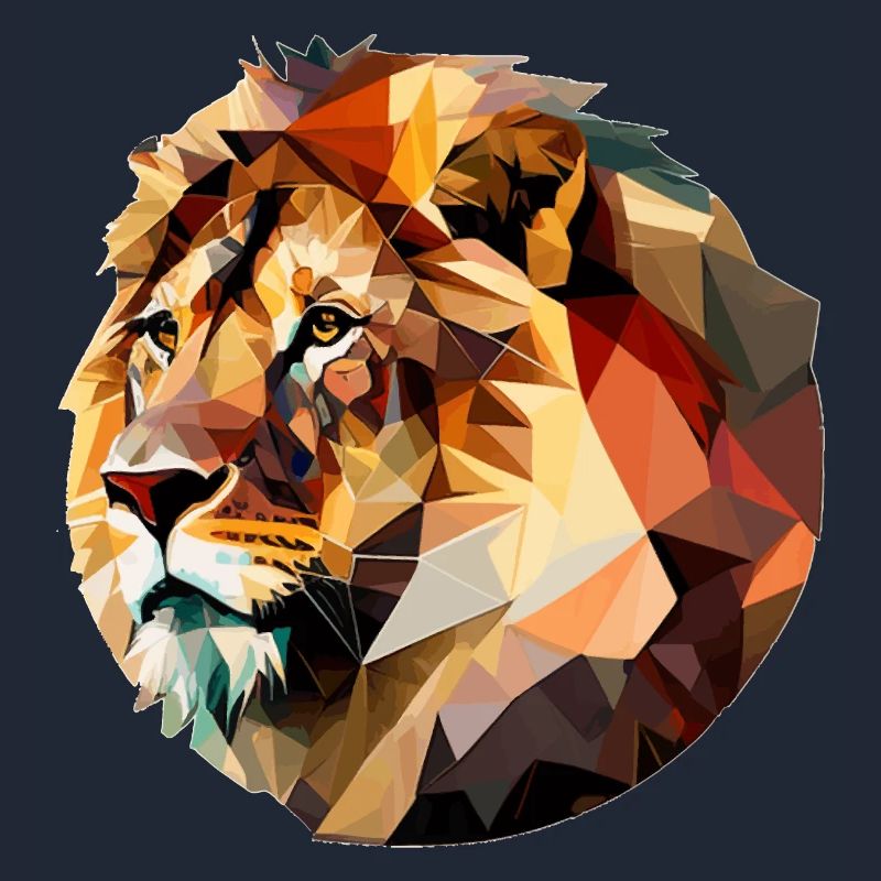 Vector Lion's Head Profile Gift