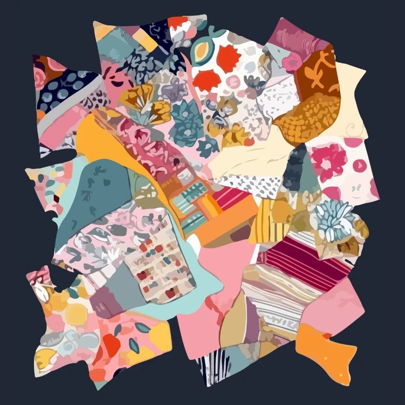 Stoff-Patchwork Nr. 2