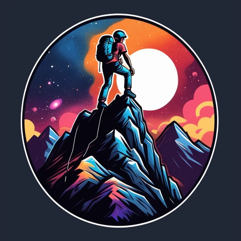 Climbing - Moon - Space