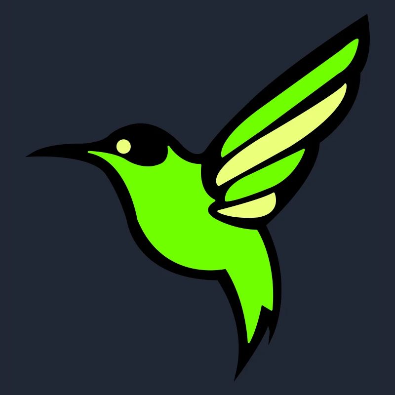 Silhouette d'oiseau colibri