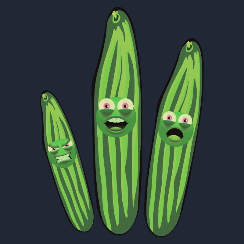 Capricious cucumber, cucumbers, comic, cucumber