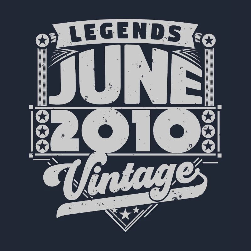 Vintage Geburtstagsgeschenk Juni 2010, Juni 2010.