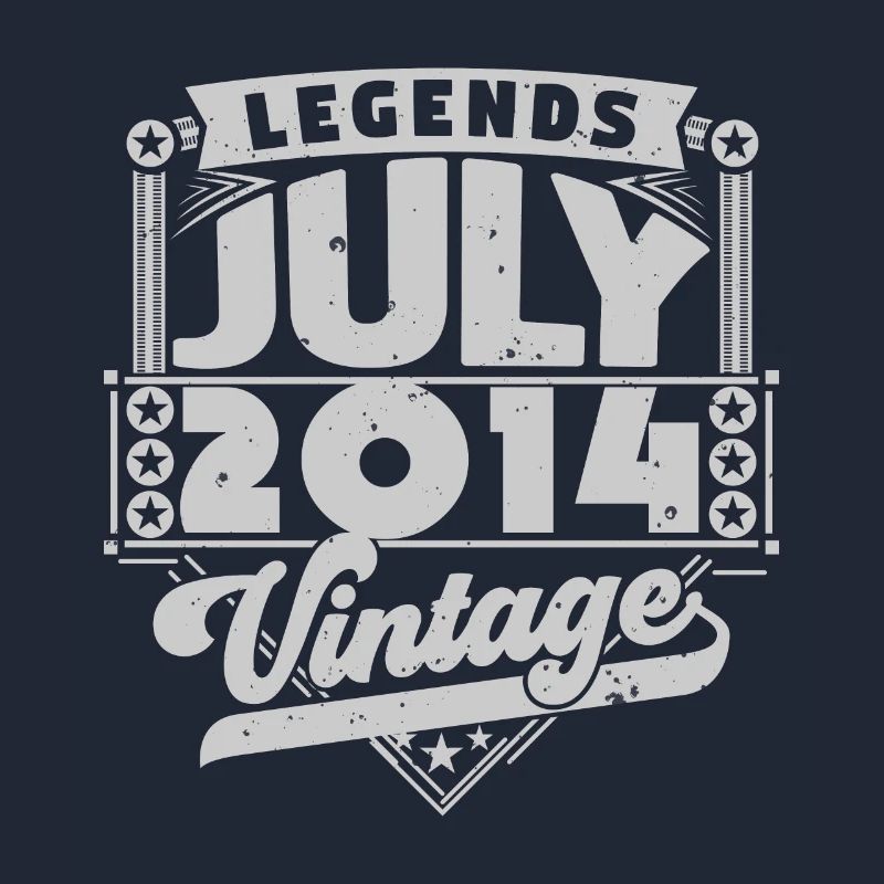 Vintage Geburtstagsgeschenk Juli 2014, Juli.