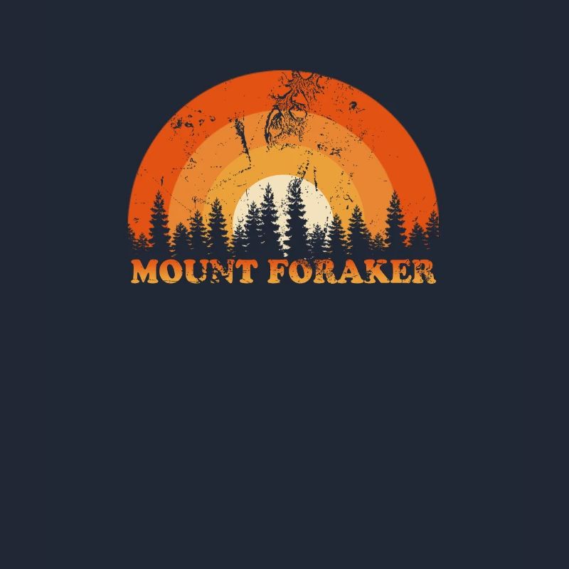 Vintage Mount Foraker Ventilator Retro Cool Sunset