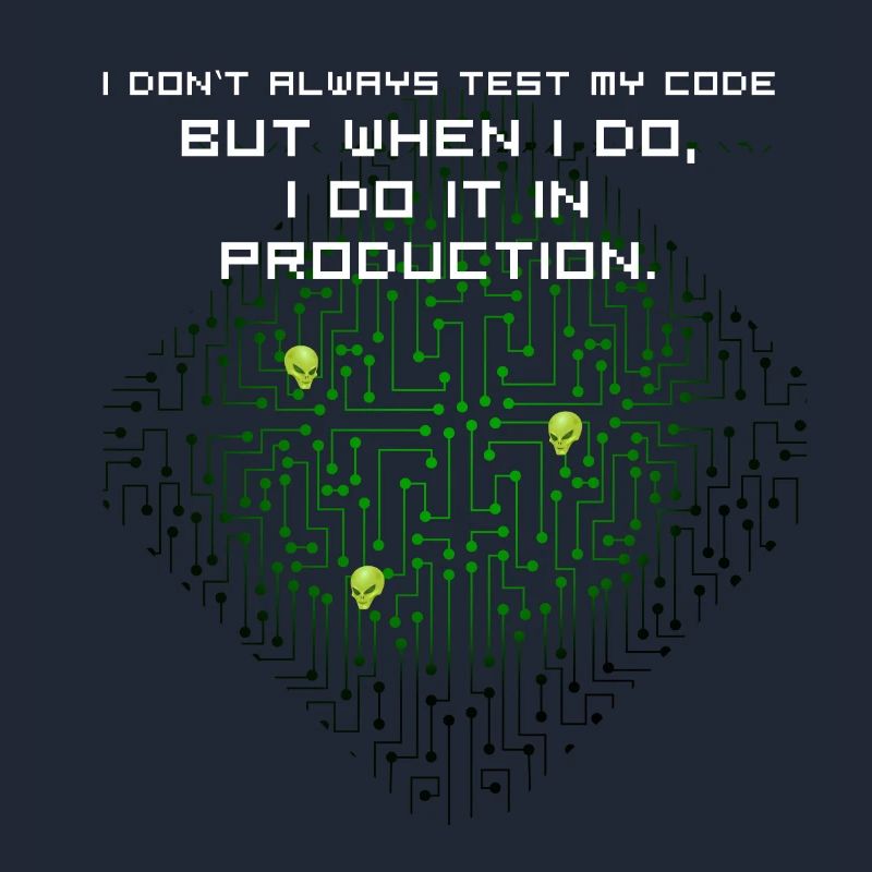 test code nerd joke spruch pc programmierer geek i
