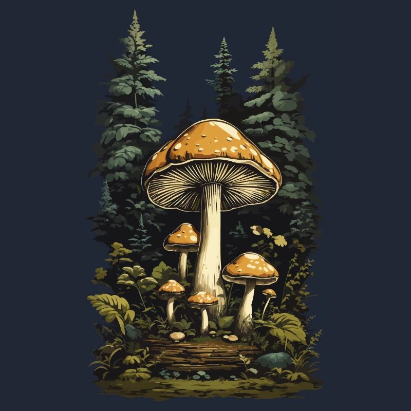 Retro Toadstool Forest & Mushroom Magic Design