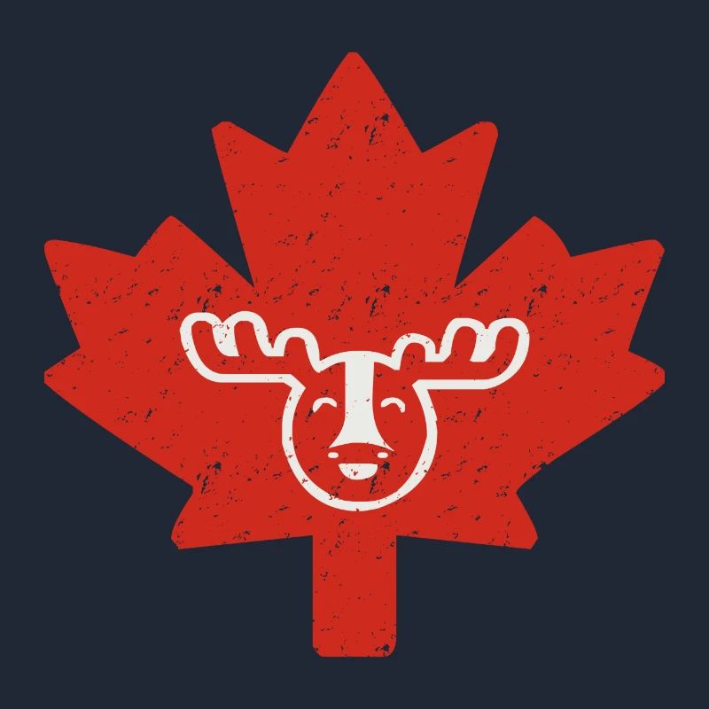 Canada - Maple Leaf with Elk