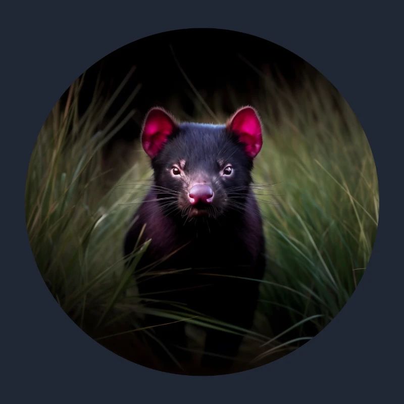 Diable de Tasmanie qui se cache