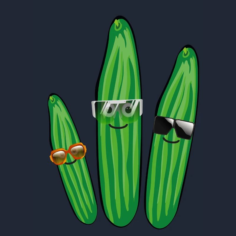 Trio de concombre,Concombre,Concombre,Concombre,Lunettes de soleil