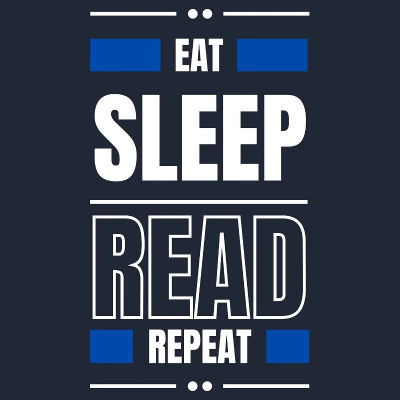 eat sleep read repeat gift idea read saying