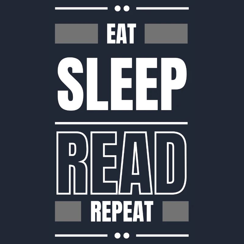 eat sleep read repeat gift idea read saying