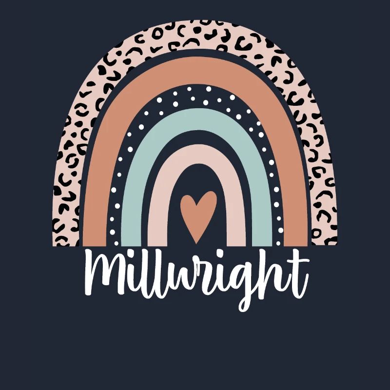 Millwright Rainbow Leopard Funny Millwright
