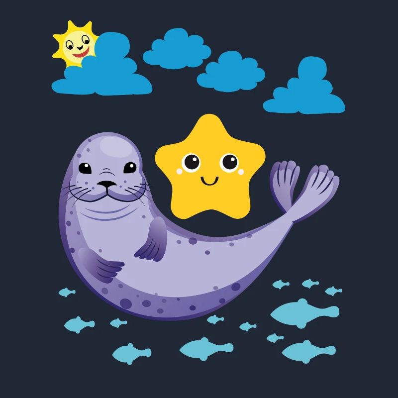 Small seal Sun Fish Starfish