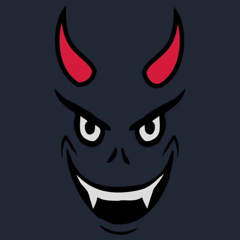 Conception du visage du diable maléfique