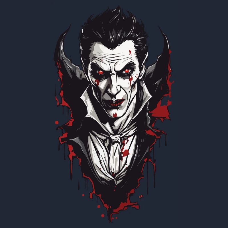 Nostalgic Vampire Retro Horror Aesthetic Design