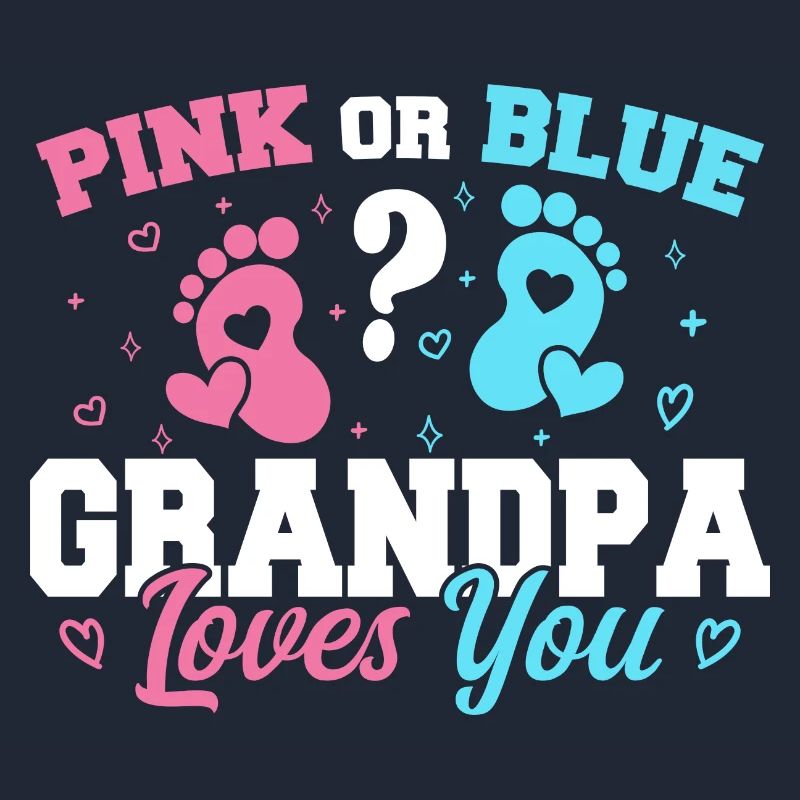 Rosa oder blauer Opa liebt dich - Opa