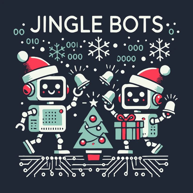 Jingle Bots - Christmas Robots with Binary Code