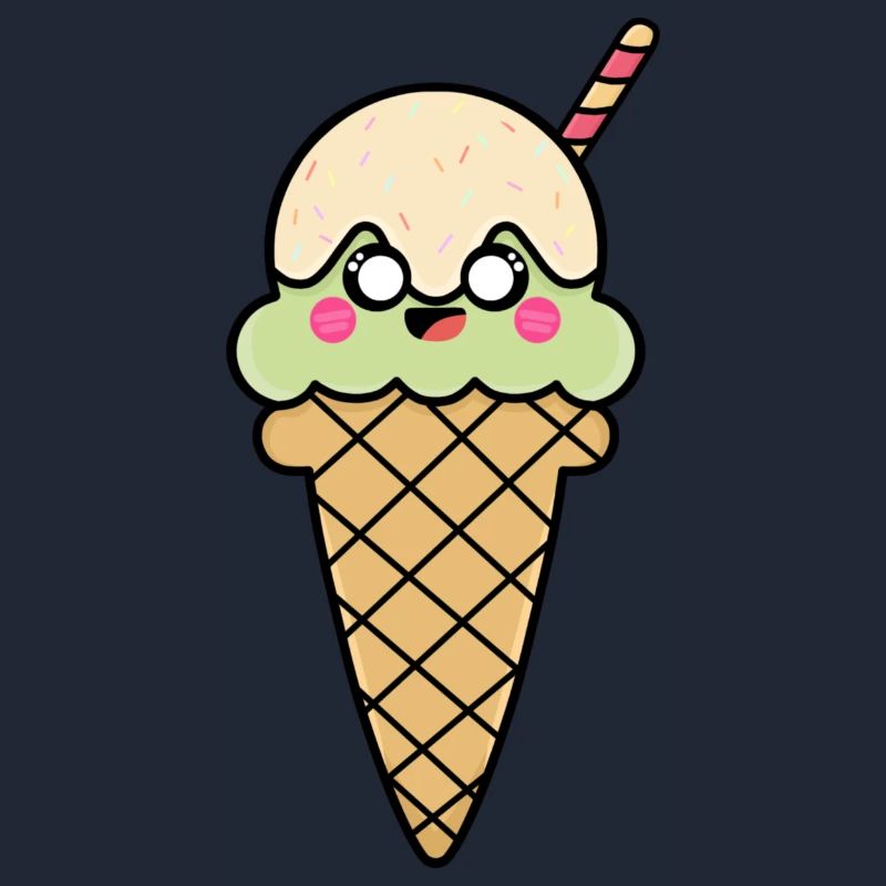 Crème glacée cornet de crème glacée douce Mignon Idée cadeau de crème glacée