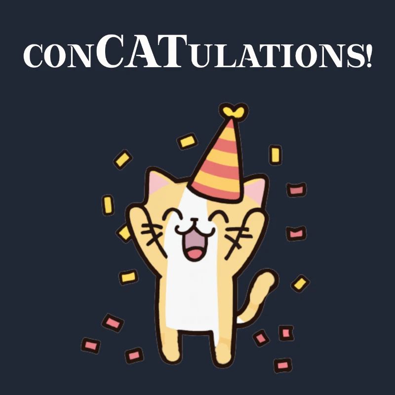 Cat ConCATulations Congratulations Gift Idea