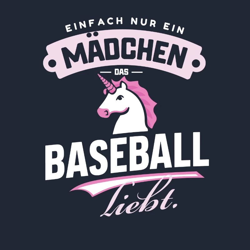 Nur ein Mädchen, das Baseball-Einhorn liebt